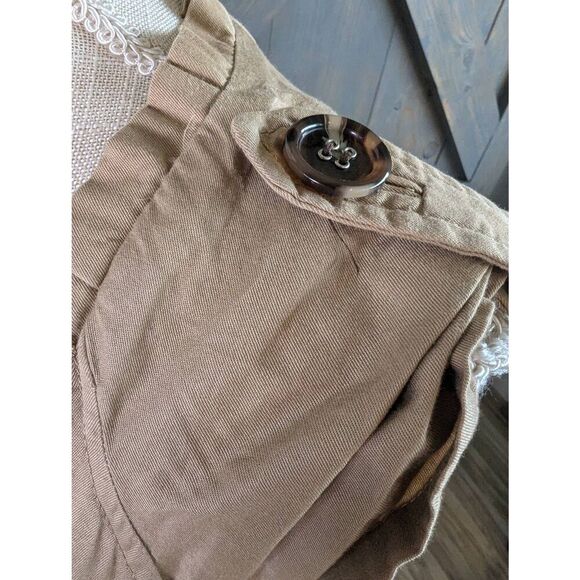 Moulinette Soeurs Trench Dress Women's Size 6 Khaki Double Breasted Sleeveless - Picture 7 of 13